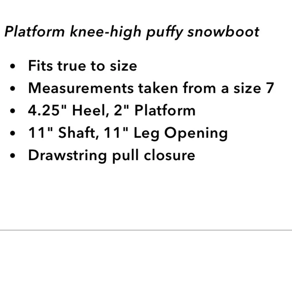 Jeffrey Campbell Snow Doubt Platform Winter Boot Size 6.5 NEW